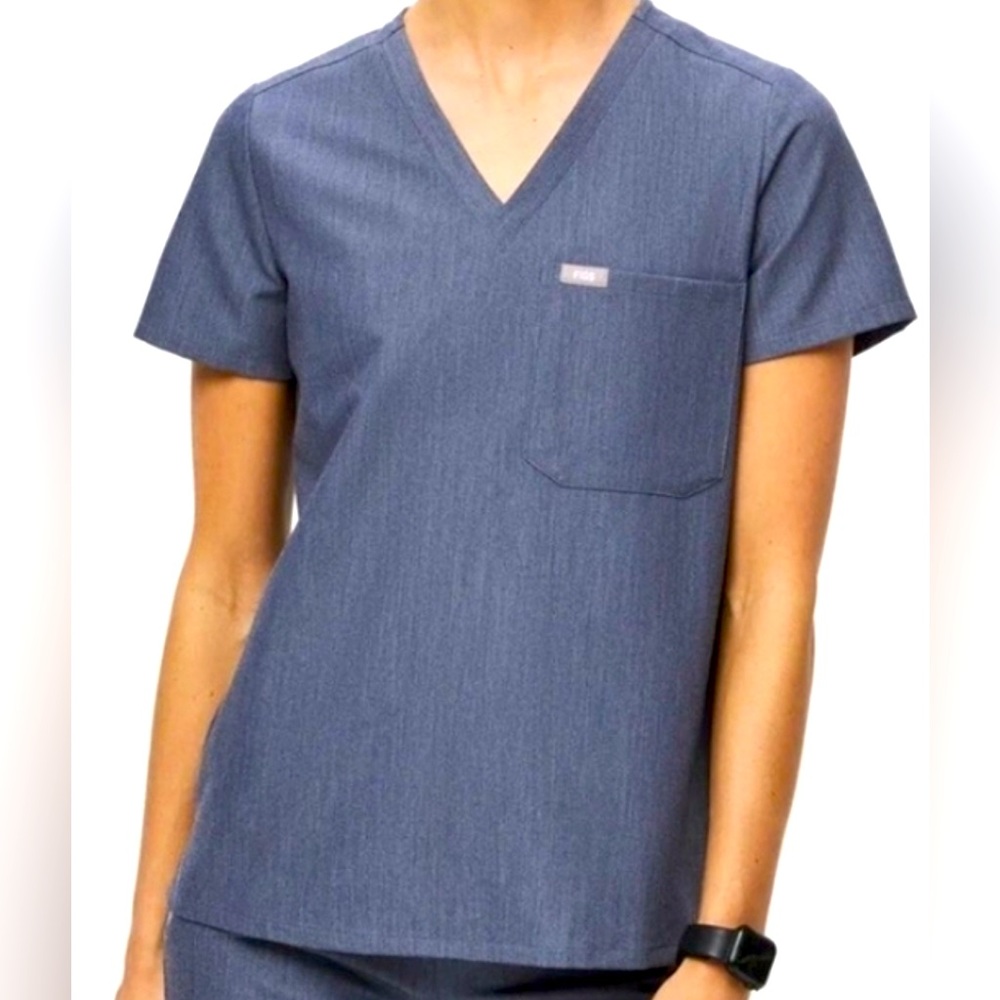 XXS figs scrub top